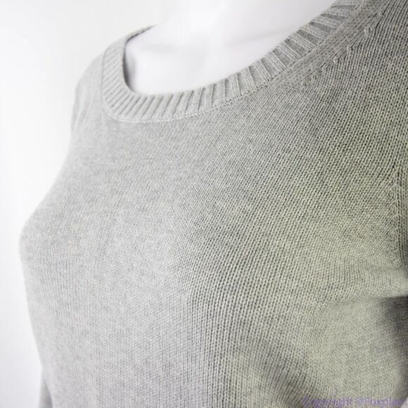 NEW Michael Kors Women's Pearl Grey Heather Embellished sweater, size M - Picture 4 of 16